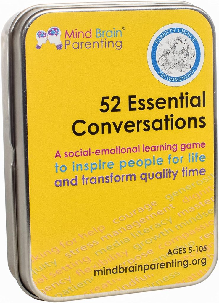 52 Essential Conversations - Social Emotional Learning Activities  Cards for Kids, Family, Teacher  Counselor - Build Growth Mindset - by Harvard Educator for Home, Therapy, Speech, School Classroom