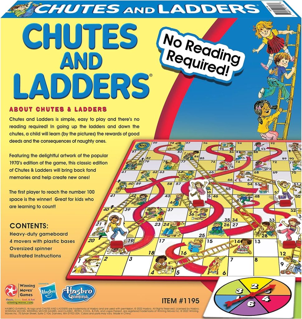 Chutes and Ladders Board Game