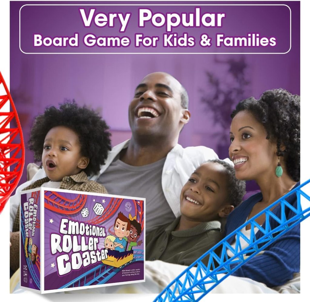 Emotional Rollercoaster | Anger Management Board Game for Kids  Families | Therapy Learning Resources | Anger Control Card Game | Emotion Board Games Games for Kids Ages 4-8 -12 | Social Emotional