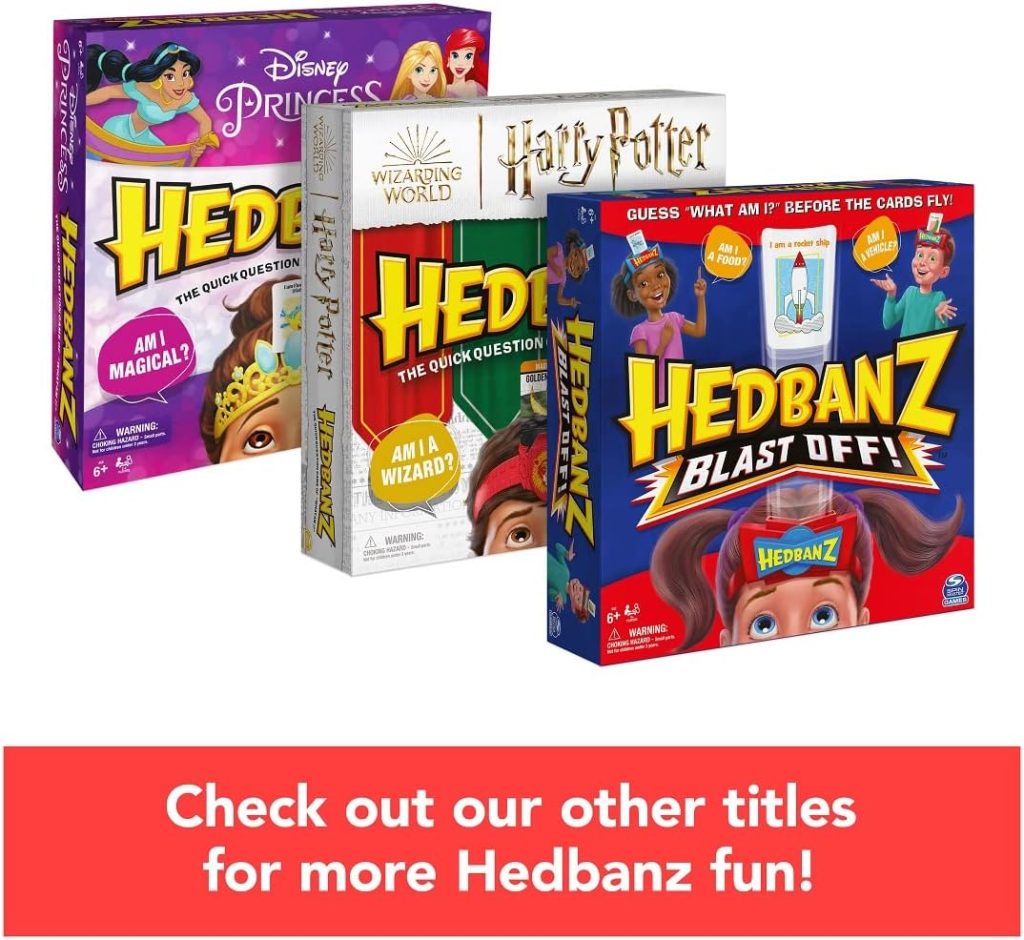 Hedbanz Picture Guessing Board Game New Edition, for Families and Kids Ages 8 and up