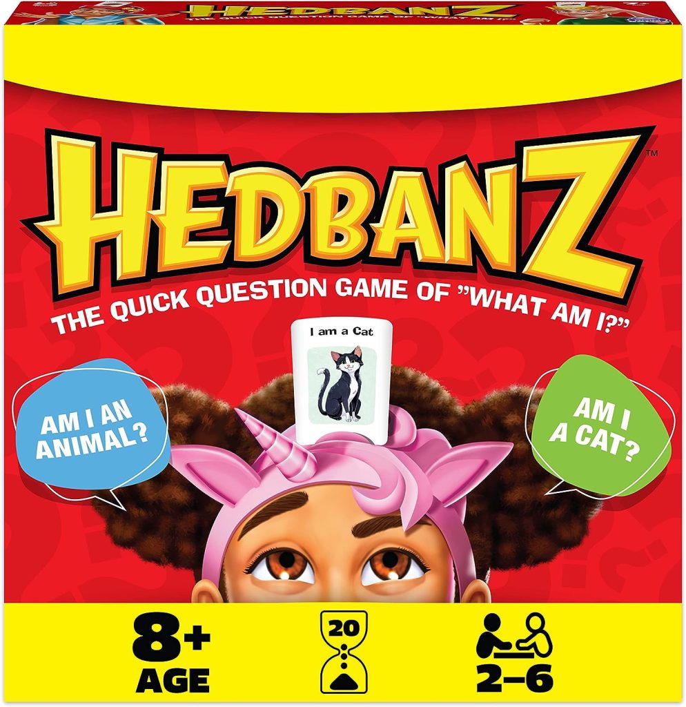 Hedbanz Picture Guessing Board Game New Edition, for Families and Kids Ages 8 and up