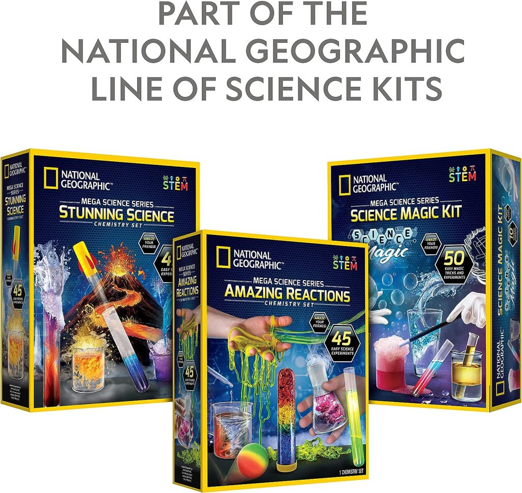 NATIONAL GEOGRAPHIC Gross Science Kit - 45 Gross Science Experiments- Dissect a Brain, Make Glowing Slime Worms, Science Kit for Kids 8-12, STEM Project Gifts for Boys and Girls (Amazon Exclusive)