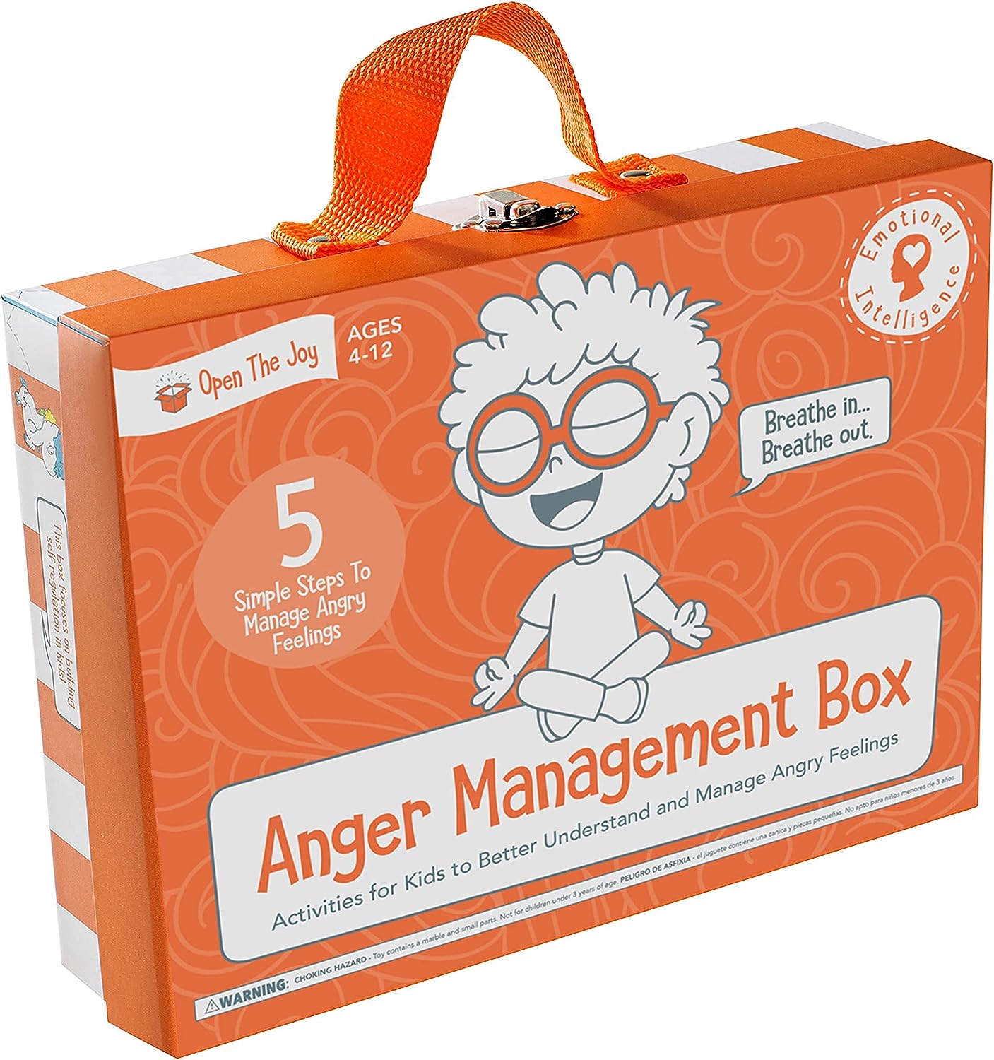 Open The Joy Anger Management Box for Kids | Includes Anger Control Card Game  Other 4 Anger Management Activities to Develop Emotional Intelligence | Anger Game for Kids Ages 4+