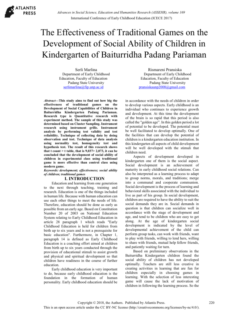 The Impact of Traditional and Digital Brain Games on Childrens Development