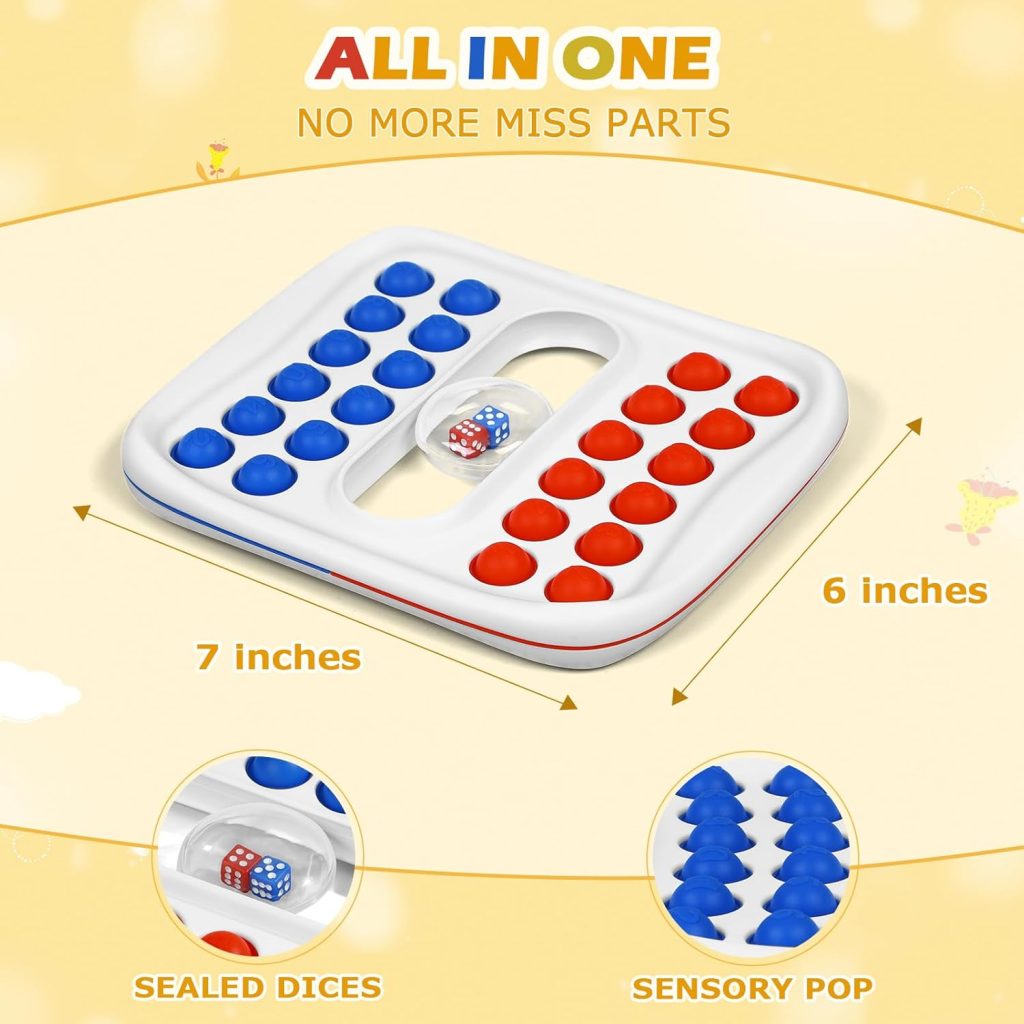 Pop Math Game for Kids - Addition Subtraction Game - Educational Toys Learning Toys for Kids 4 5 6 7, Math Game for Preschool Kindergarten Boys Girls, 2 Player Pop Math Game for Kids - Addition Subtraction Game - Educational Toys Learning Toys for Kids 4 5 6 7, Math Game for Preschool Kindergarten Boys Girls, 2 Player