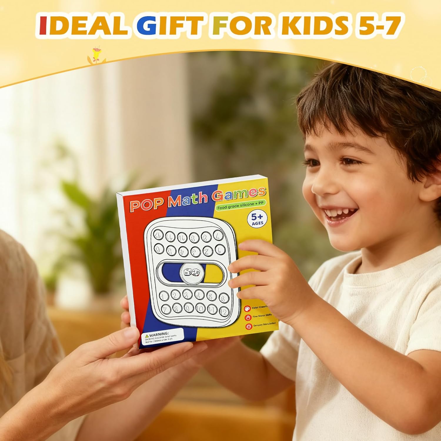 Pop Math Game for Kids - Addition Subtraction Game - Educational Toys Learning Toys for Kids 4 5 6 7, Math Game for Preschool Kindergarten Boys Girls, 2 Player Pop Math Game for Kids - Addition Subtraction Game - Educational Toys Learning Toys for Kids 4 5 6 7, Math Game for Preschool Kindergarten Boys Girls, 2 Player